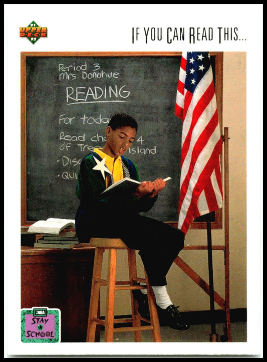 1991 upper deck stay in school #22 michael jordan Bulls