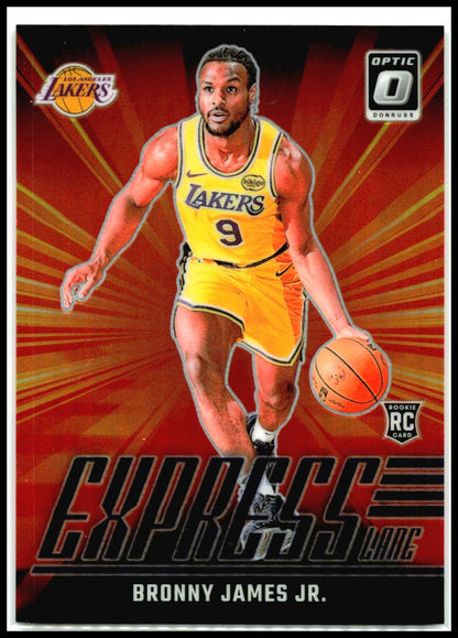 2024-25 Donruss Optic Express Lane Purple #4 Bronny James Jr. Los Angeles Lakers