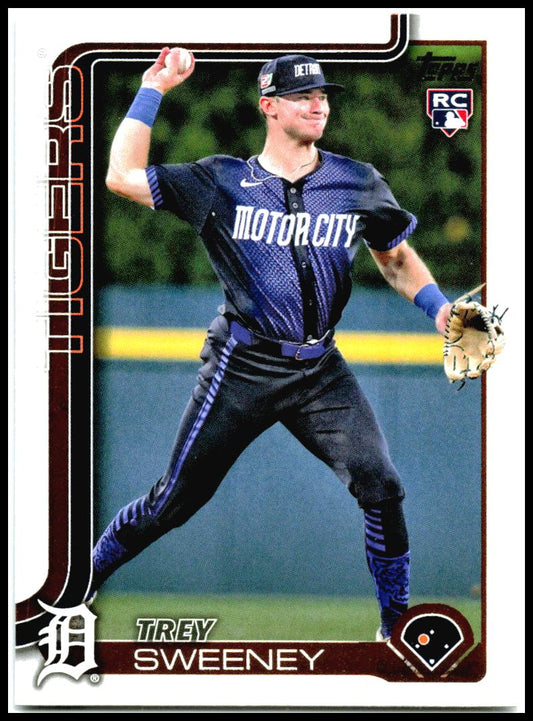 2025 Topps #67 Trey Sweeney Rookie Detroit Tigers