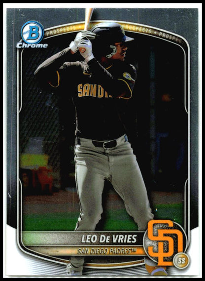 2025 Bowman Chrome #BCP-204 Leo De Vries San Diego Padres