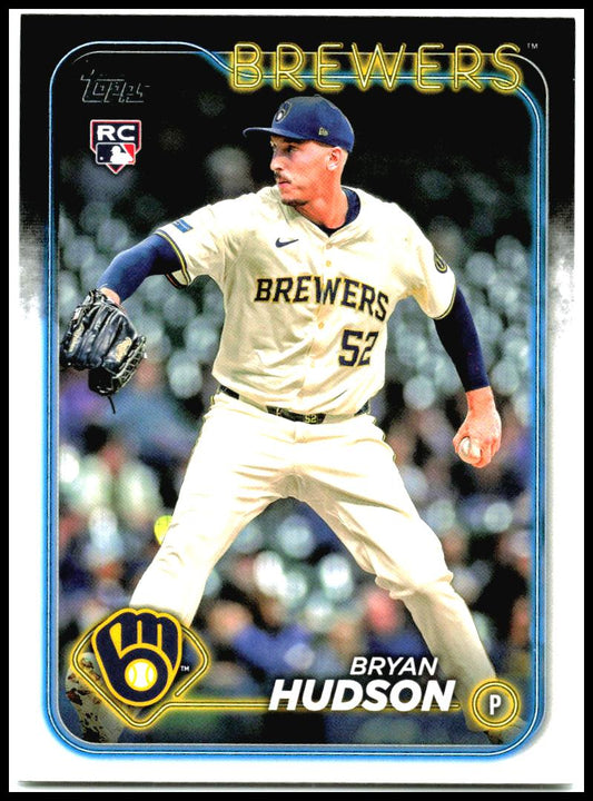 2024 Topps Update #US105 Bryan Hudson Rookie Milwaukee Brewers