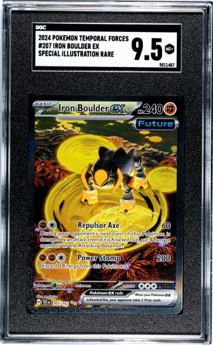 2024 Pokemon Temporal Forces Special Illustration Rare #207 Iron Boulder Ex