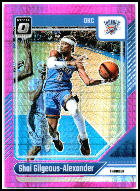 2024-25 Donruss Optic Hyper Pink #127 Shai Gilgeous-Alexander Thunder
