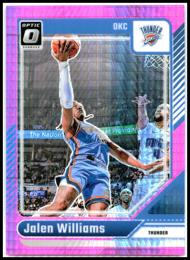 2024-25 Donruss Optic Hyper Pink #225 Jalen Williams Oklahoma City Thunder