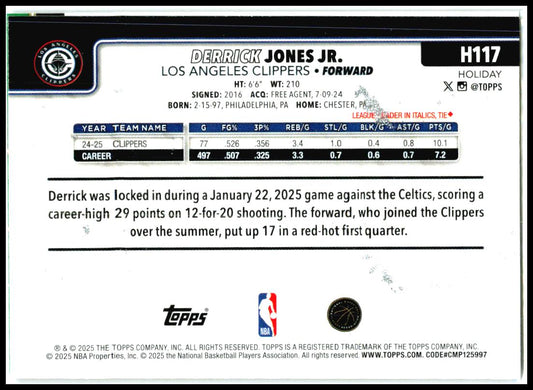 2025-26 Topps Holiday Glitter Holiday #H3 Kristaps Porzingis Boston Celtics