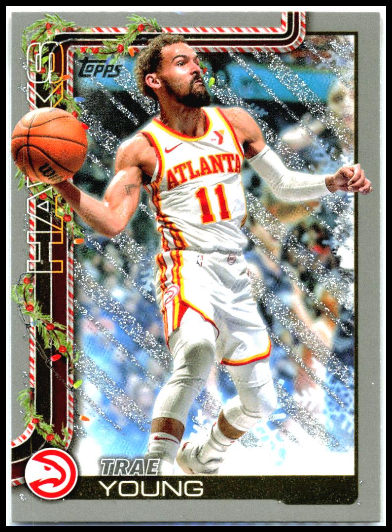 2025-26 Topps Holiday Glitter Holiday #H48 Trae Young Atlanta Hawks