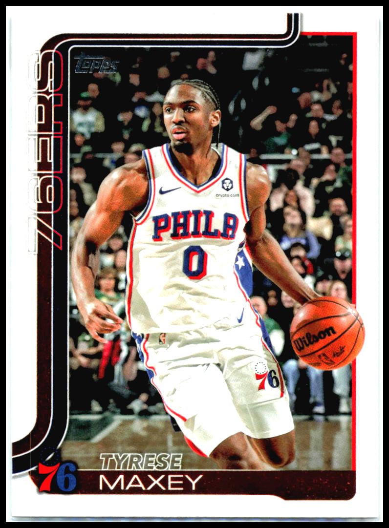 2025-26 Topps #21 Tyrese Maxey Philadelphia 76ers