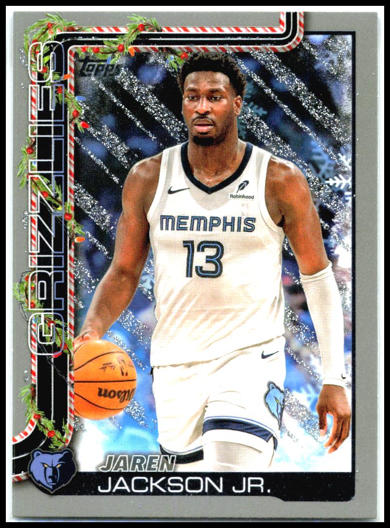 2025-26 Topps Holiday Glitter Holiday #H148 Jaren Jackson Jr. Memphis Grizzlies