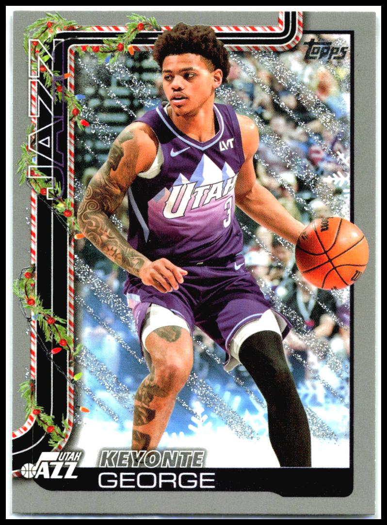 2025-26 Topps Holiday #H103 Keyonte George Utah Jazz