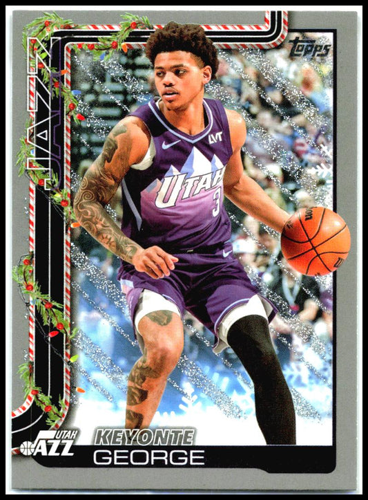 2025-26 Topps Holiday #H103 Keyonte George Utah Jazz
