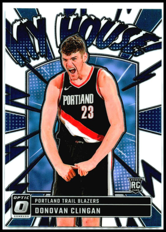 2024-25 Donruss Optic My House #1 Donovan Clingan Portland Trail Blazers