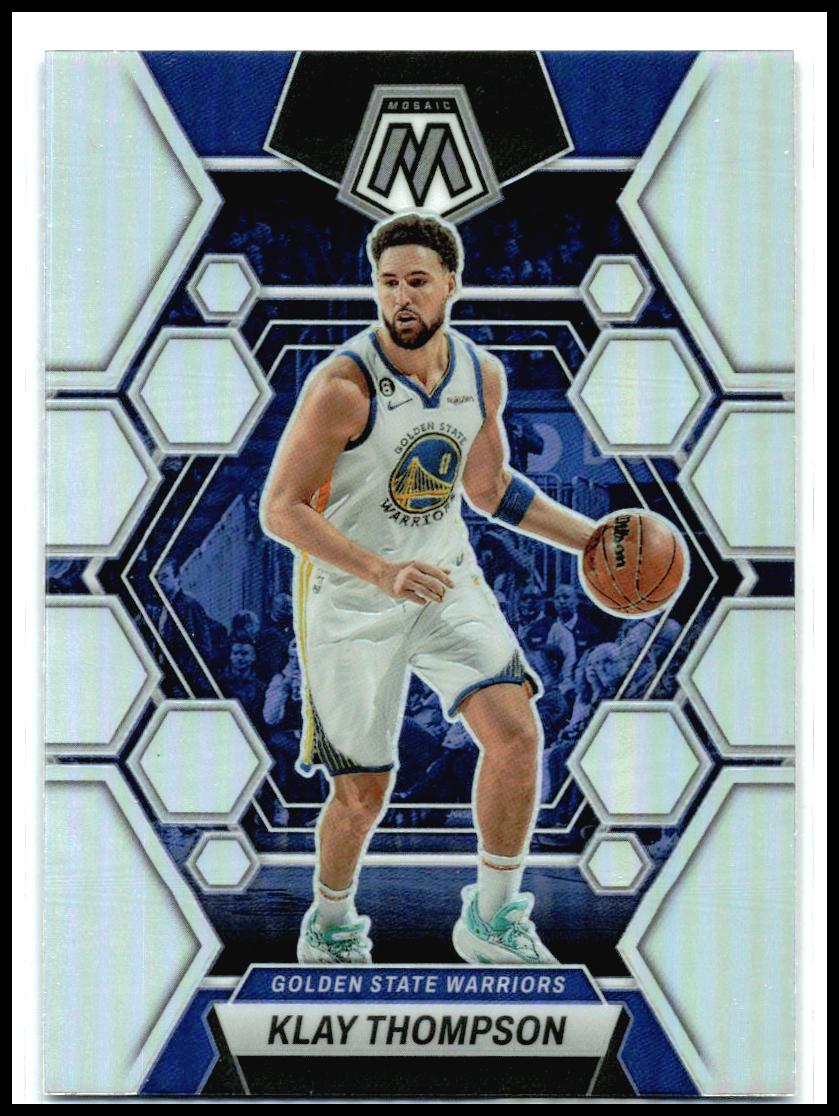 2022-23 Panini Mosaic Silver #34 Klay Thompson Golden State Warriors