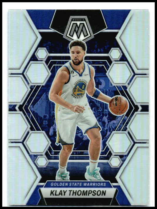2022-23 Panini Mosaic Silver #34 Klay Thompson Golden State Warriors