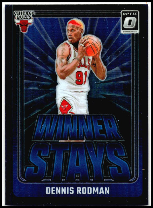 2024-25 Donruss Optic Winner Stays Purple #16 Dennis Rodman Chicago Bulls