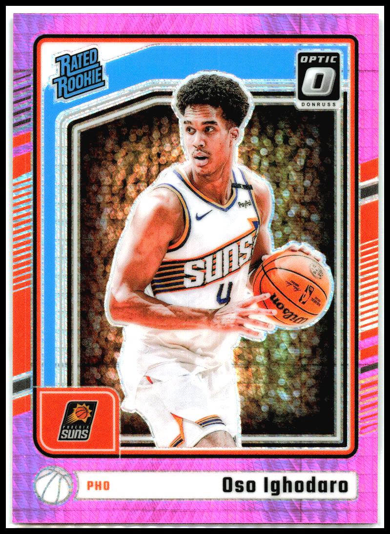 2024-25 Donruss Optic Hyper Pink #258 Oso Ighodaro Rookie Phoenix Suns