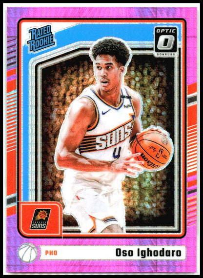 2024-25 Donruss Optic Hyper Pink #258 Oso Ighodaro Rookie Phoenix Suns