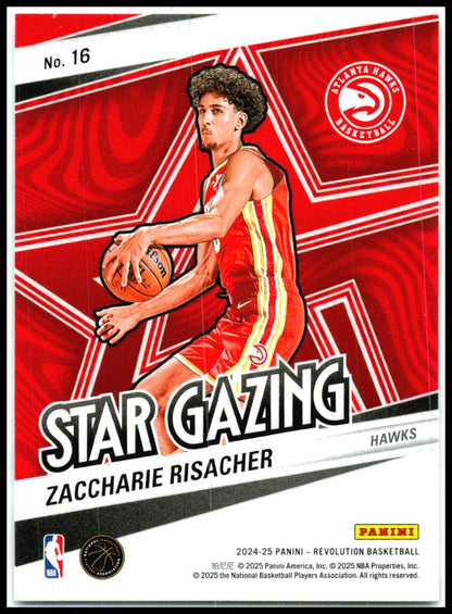 2024-25 Panini Revolution Star Gazing #16 Zaccharie Risacher Atlanta Hawks