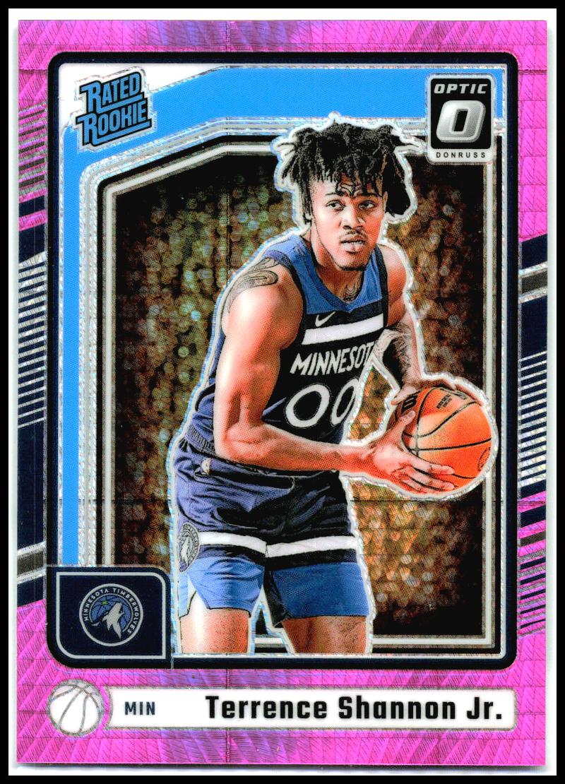 2024-25 Donruss Optic Hyper Pink #267 Terrence Shannon Jr. Rookie Minnesota