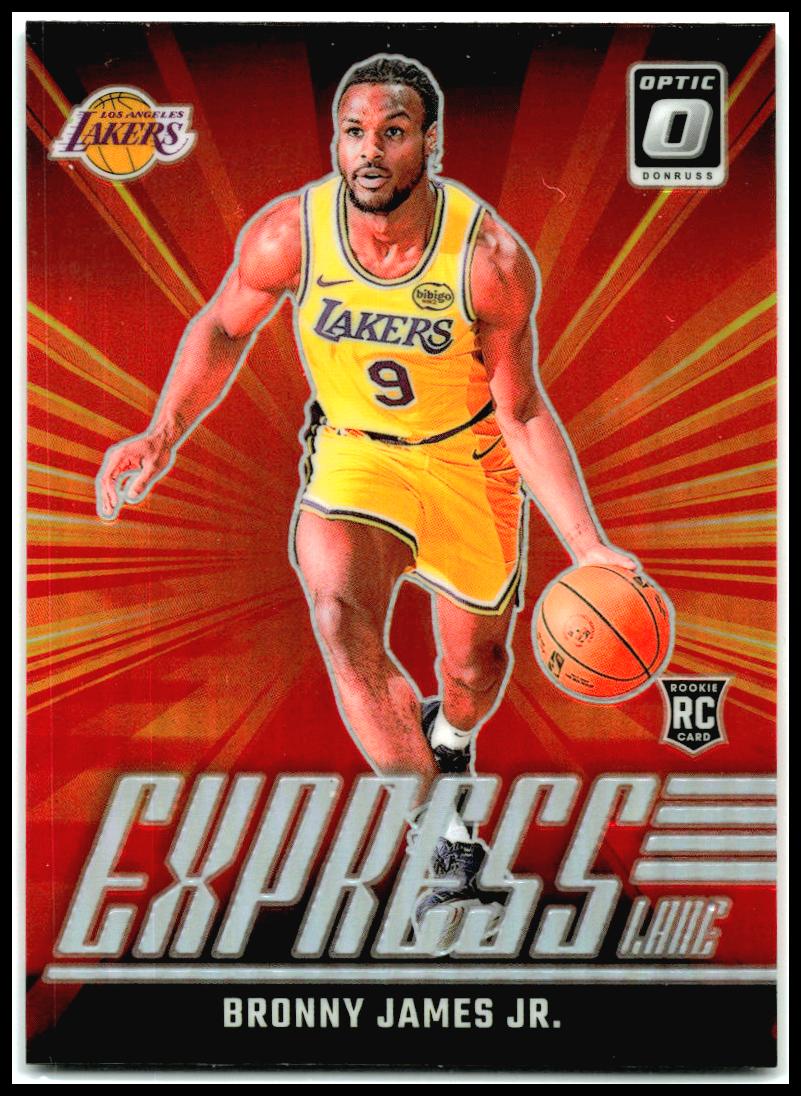 2024-25 Donruss Optic Express Lane Holo #4 Bronny James Jr. Los Angeles Lakers