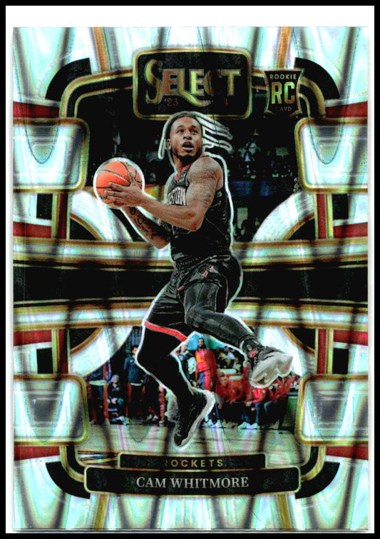 2023-24 Panini Select Silver Tectonic #69 Cam Whitmore Rookie Houston Rockets