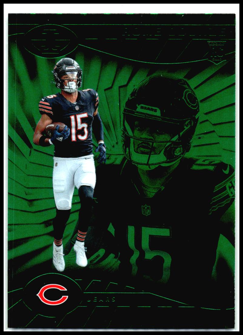 2024 Panini Illusions Emerald Trophy Collection #14 Rome Odunze Rookie Bears