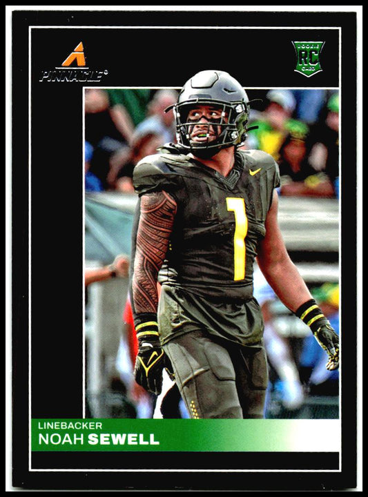 2023 Panini Chronicles Draft Picks Pinnacle #21 Noah Sewell Oregon Ducks