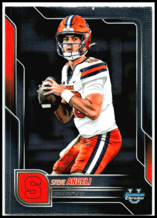 2025 Bowman University Chrome #193 Steve Angeli Syracuse Orange