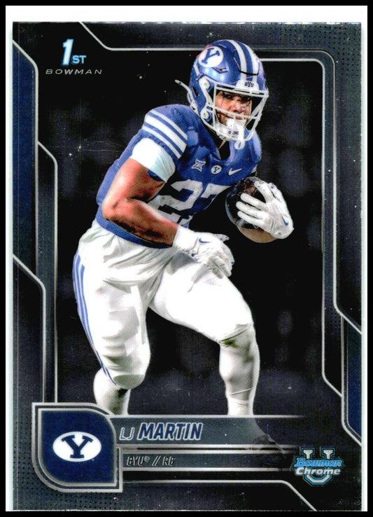 2025 Bowman University Chrome #108 LJ Martin BYU Cougars