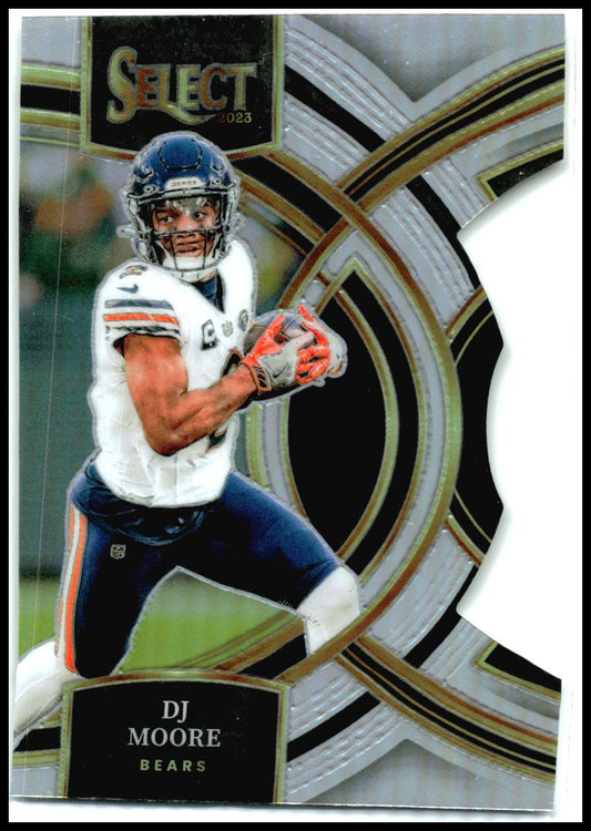 2023 Panini Select Silver Prizms Die Cuts #159 DJ Moore Chicago Bears