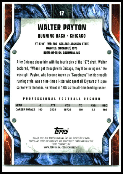 2024 Topps Resurgence #17 Walter Payton Chicago Bears