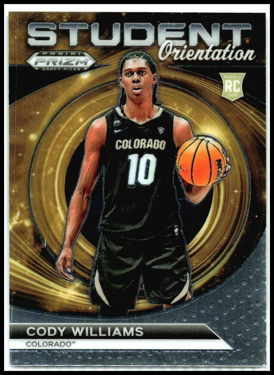 2024 Panini Prizm Draft Picks Student Orientation #23 Cody Williams Colorado
