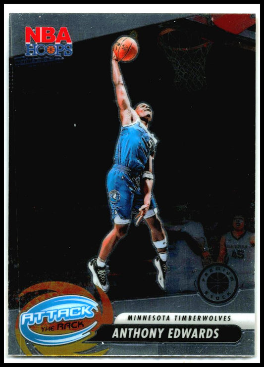 2023-24 Hoops Premium Stock Attack The Rack #7 Anthony Edwards Minnesota