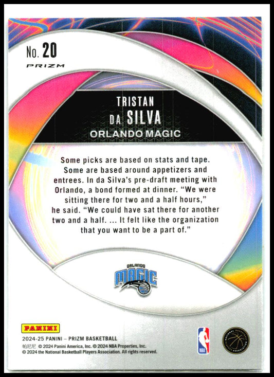 2024-25 Panini Prizm Instant Impact Prizms Silver #20 Tristan da Silva Magic
