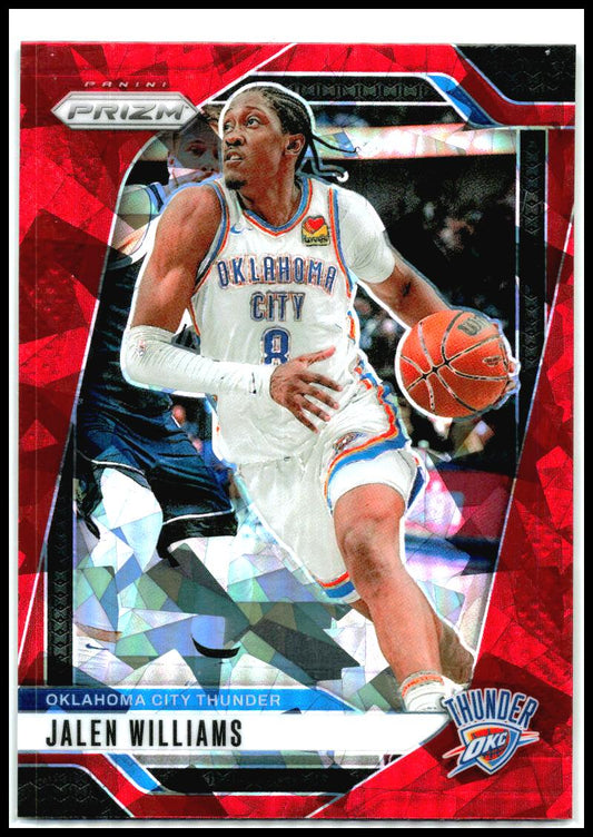 2024-25 Prizm Red Ice #65 Jalen Williams Thunders