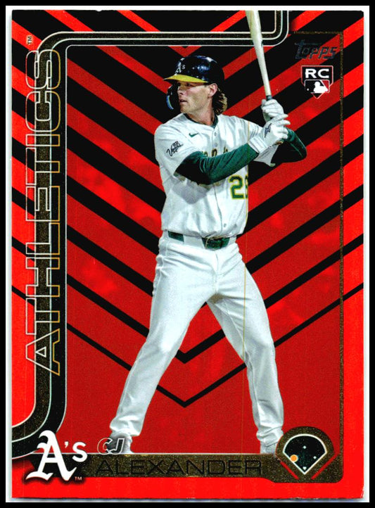 2025 Topps Update Holiday #US143 CJ Alexander Rookie Athletics