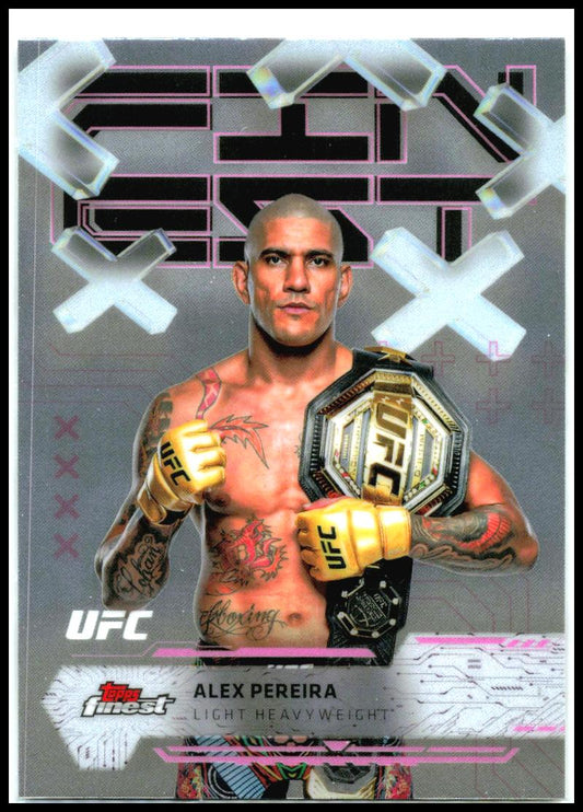 2025 Topps Finest UFC Common #80 Alex Pereira
