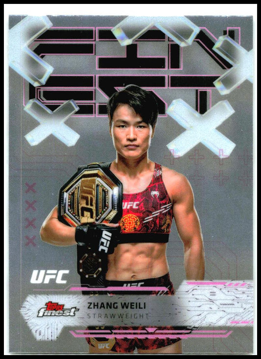 2025 Topps Finest UFC Common #50 Zhang Weili