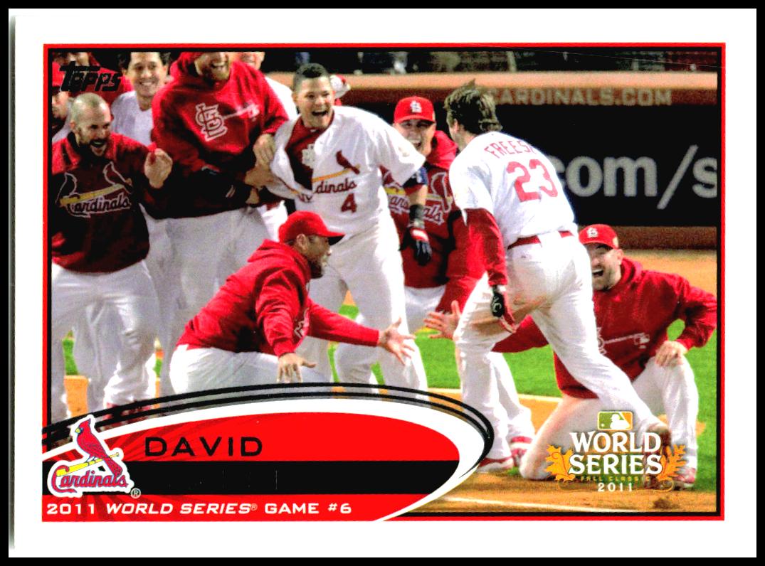 2012 Topps #291 David Freese St. Louis Cardinals