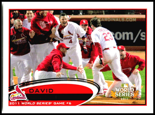 2012 Topps #291 David Freese St. Louis Cardinals