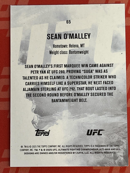 2025 Topps Knockout UFC Lime Green #65 Sean O'Malley #/99