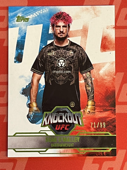 2025 Topps Knockout UFC Lime Green #65 Sean O'Malley #/99