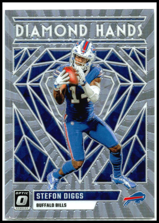 2023 Donruss Optic Diamond Hands Holo #DH-SD Stefon Diggs Buffalo Bills