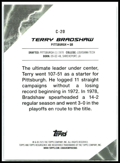 2024 Topps Resurgence Conductors #C-20 Terry Bradshaw Pittsburgh Steelers