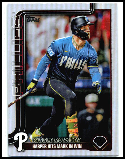 2025 Topps Update Silver Foilboard #US184 Bryce Harper Philadelphia Phillies