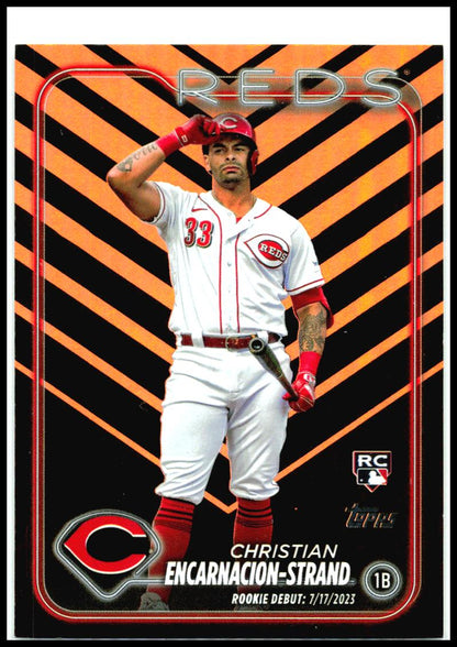 2024 Topps Update Holiday #US201 Christian Encarnacion-Strand Cincinnati Reds