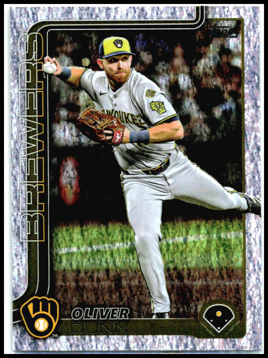 2025 Topps Update Sandglitter #US169 Oliver Dunn Milwaukee Brewers