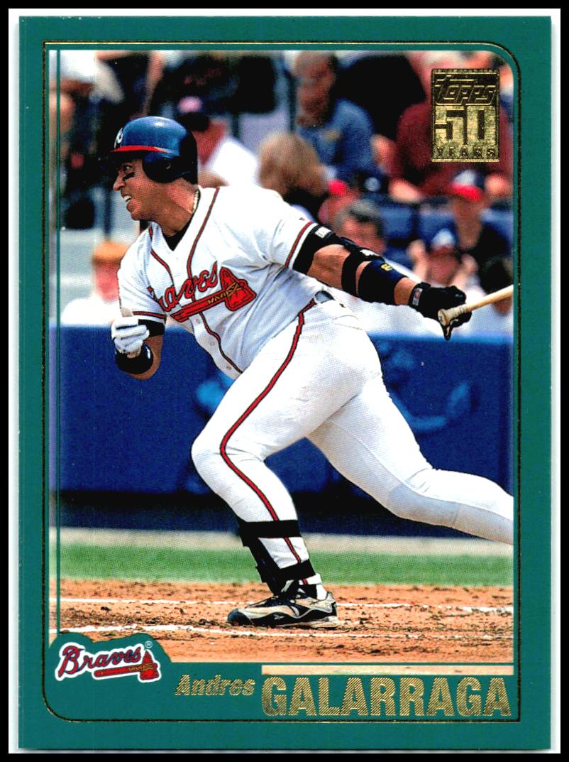 2001 Topps #72 Andres Galarraga Atlanta Braves