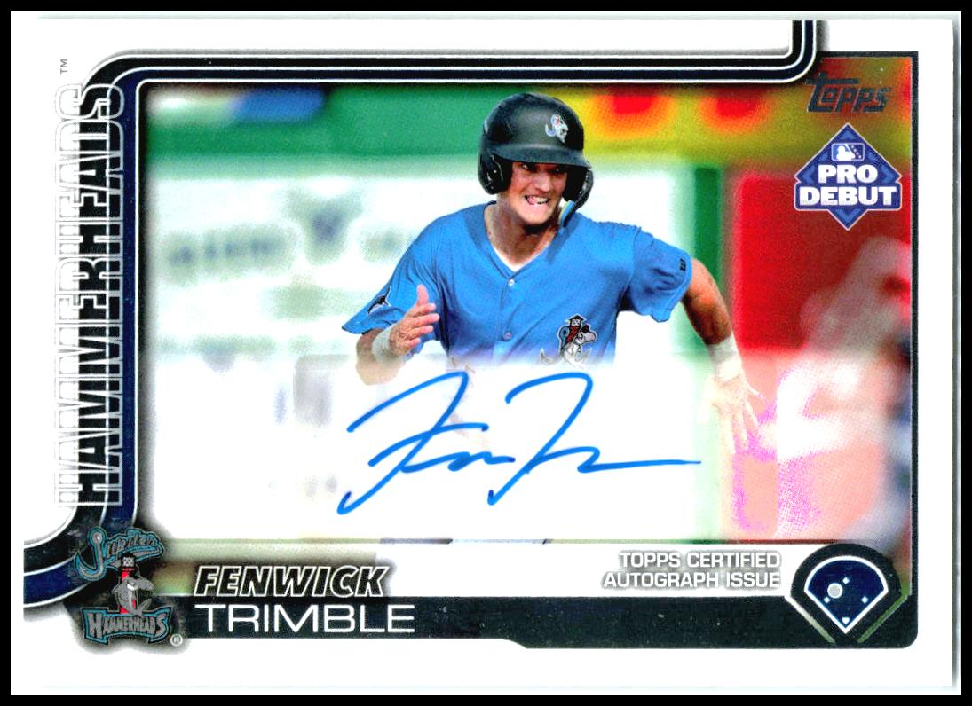 2025 Topps Pro Debut Base Autographs #PD-29 Fenwick Trimble Auto Jupiter