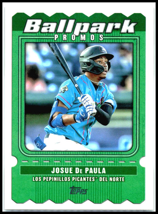 2025 Topps Pro Debut Ballpark Promos #BP-6 Josue De Paula Great Lakes Loons