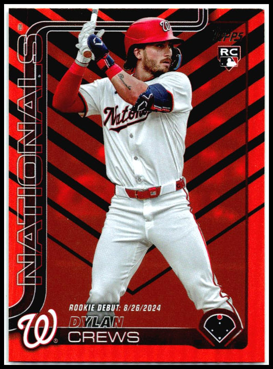 2025 Topps Update Holiday #US223 Dylan Crews Washington Nationals
